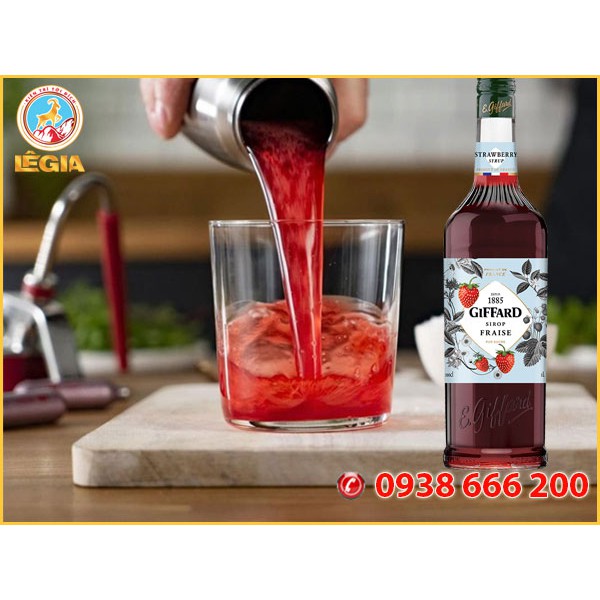 SIRO GIFFARD DÂU 1L - GIFFARD STRAWBERRY SYRUP