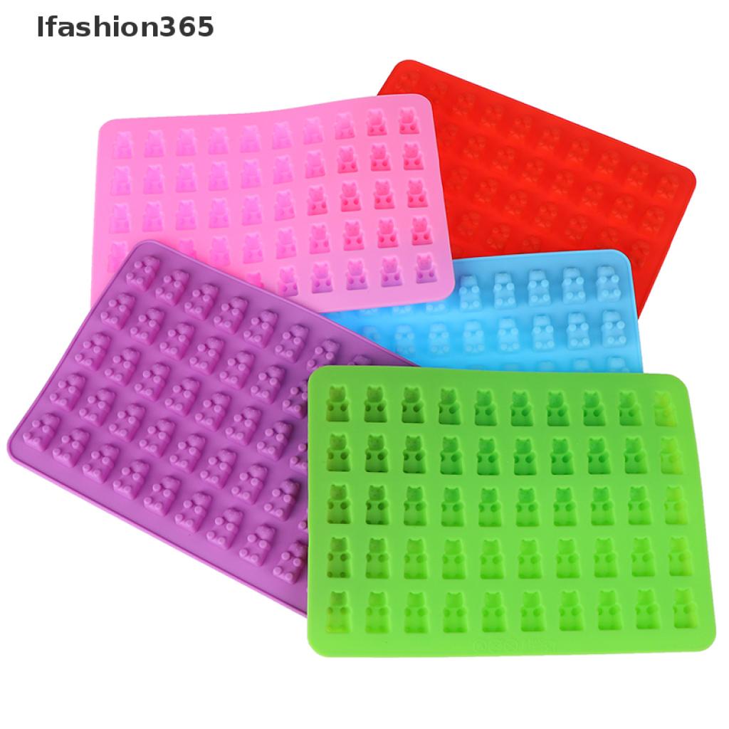 Khuôn Silicon Làm Đá / Sô Cô La / Kẹo Dẻo 365 53 Ngăn Hình Gấu Dễ Thương