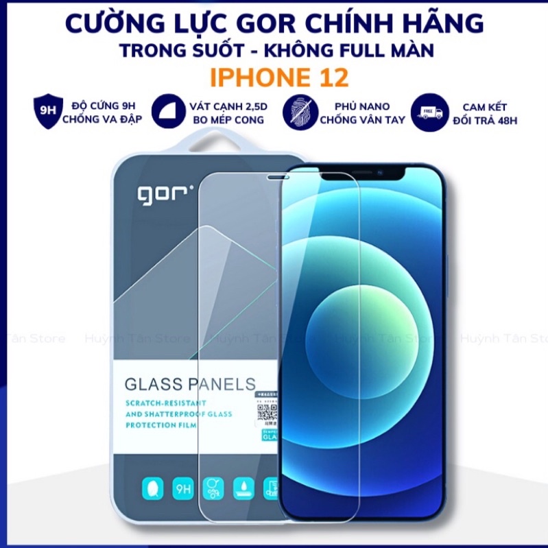 Bộ 2 kính Cường Lực GOR Ip X/XR/XS MAX/11 12 13PRO/MAX