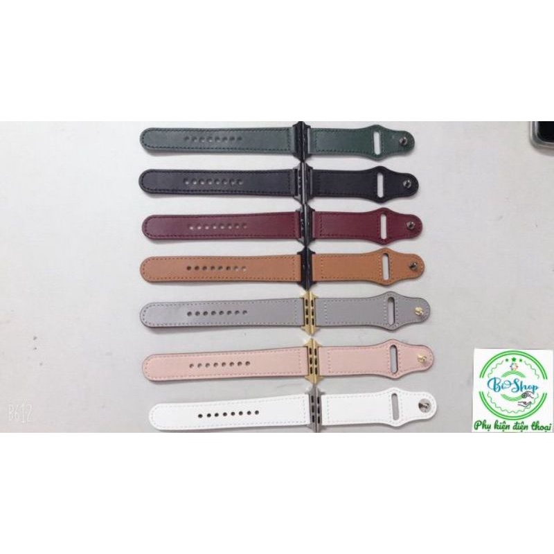 ❇️ Dây đeo bằng da thật cho đồng hồ Apple Watch 1 2 3 4 5 6 38mm 42mm 40mm 44mm