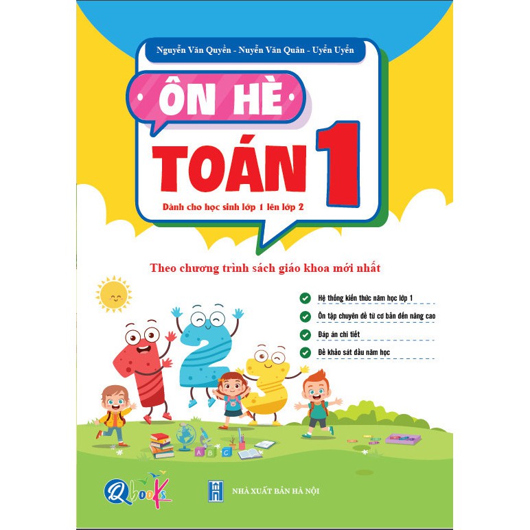 Sách - Ôn Hè Toán Lớp 1 - Dành cho học sinh lớp 1 vào 2 (1 cuốn)