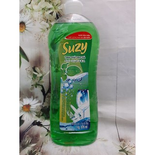 Nước rửa chén tinh chất bạc hà Suzy 1L