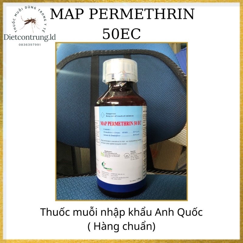 [ Thuốc muôi nhập khẩu Anh Quốc MAP PERMETHRIN 50EC - chai 1000ml ]