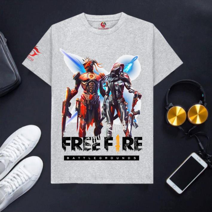 Áo Free Frie ghi xám cotton cực đẹp Mùa 13