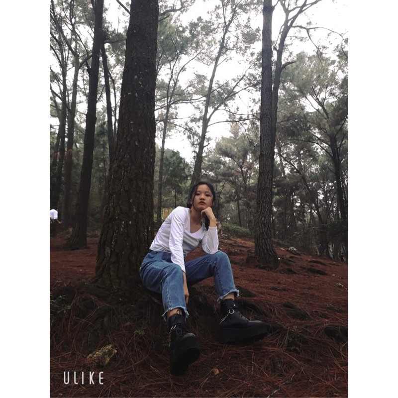 [Order] YAS0429-Giày da cao cổ phối chain | BigBuy360 - bigbuy360.vn