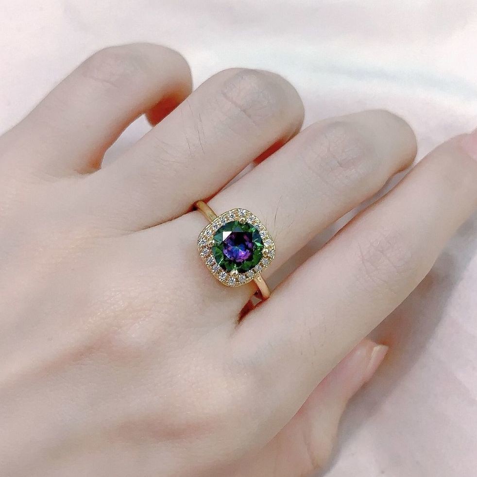 Nhẫn Cặp Bằng Bạch Kim 925 Mos Mulberry 1 Carat