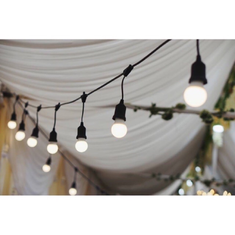 Đèn ngoài trời 5m - 10đui, 10m, 20 đui Dây đui ngoài trời chống nước