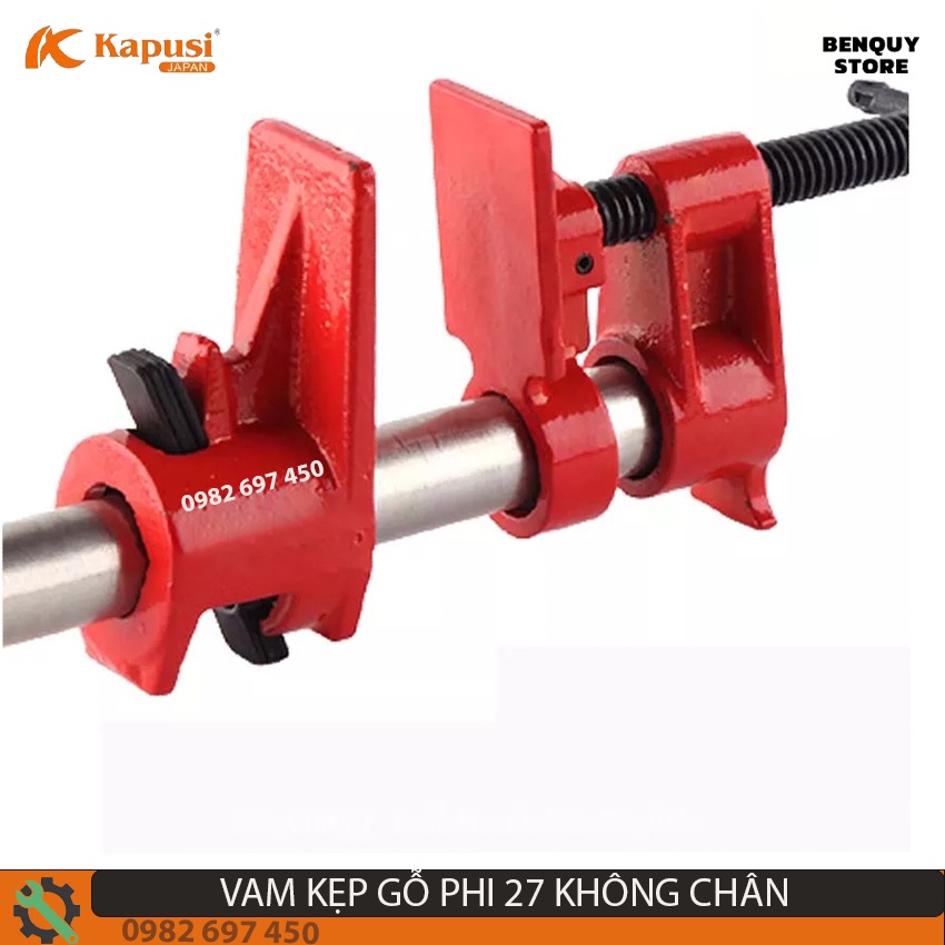 VAM KẸP GỖ KHÔNG CHÂN - CẢO ỐNG NƯỚC PHI 27 KHÔNG CHÂN CHẤT LƯỢNG CAO ( KHÔNG BAO GỒM ỐNG NƯỚC ).