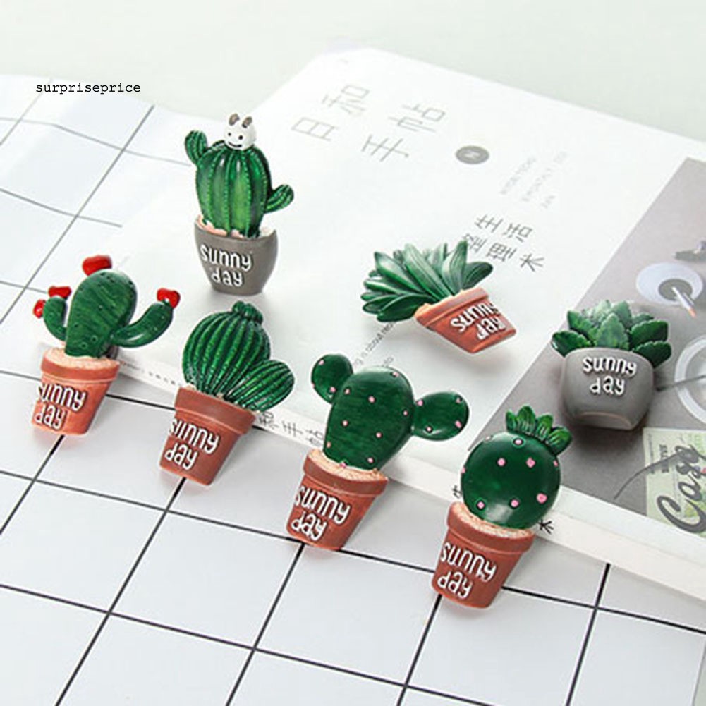 Nam châm trang trí tủ lạnh hình cây xương rồng xinh xắn