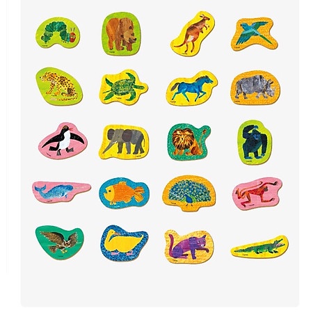 Bộ nam châm gỗ động vật Mideer cho bé 1+ - Wooden Magnet Animals