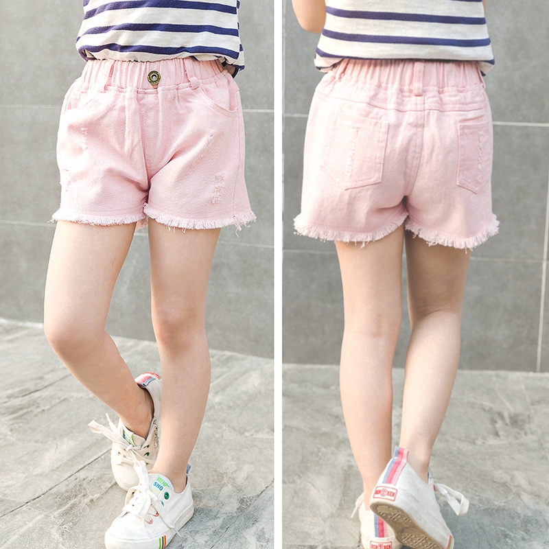 1-14Năm Quần short denim Thời Trang Mùa Hè Cho Bé Gái