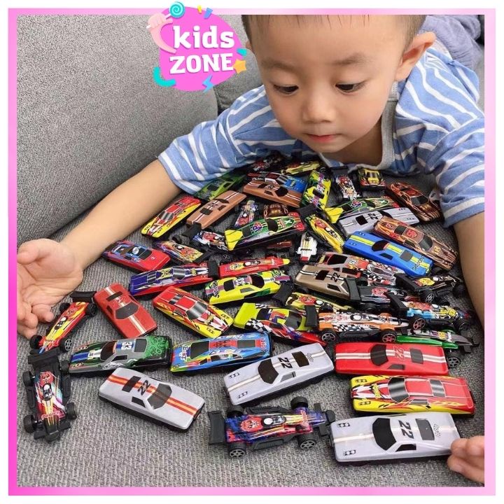 Ô tô đồ chơi cho bé bộ 50 xe bằng sắt mini đồ chơi trẻ em KIDS ZONE