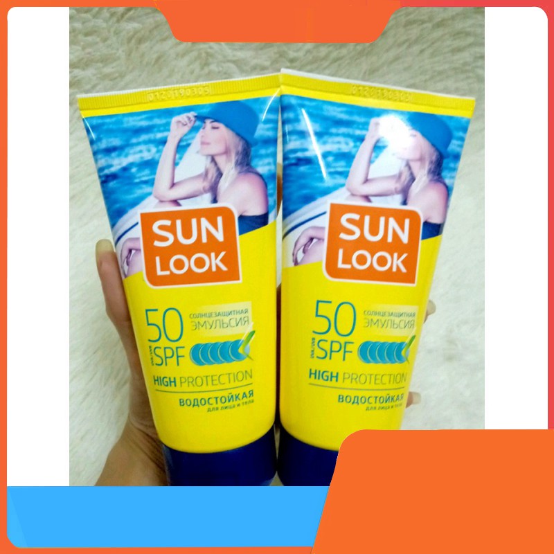 GIÁ TỐT Kem chống nắng Sunlook spf50 tuýt to 150ml xách Nga GIÁ TỐT