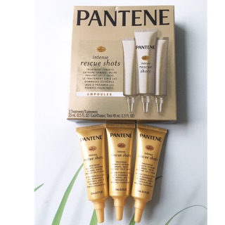 Kem dưỡng tóc Pantene Intense Rescue Shots phục hồi tóc hư tổn (1 hộp/3 tuýp) - USA