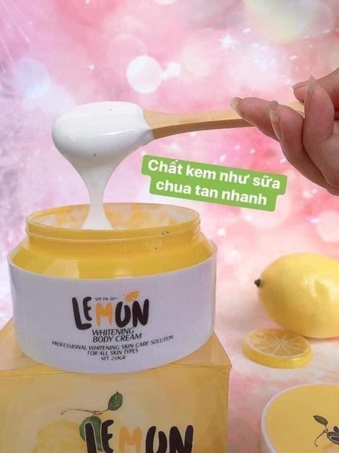 KEM LOTION BODY LEMON VITAMIN KÍCH TRẮNG CHÍNH HÃNG