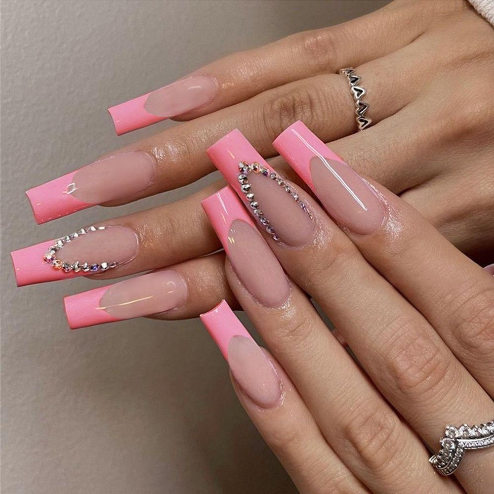 Bộ 24 Móng Tay Giả Che Phủ Toàn Diện Tháo Rời Được