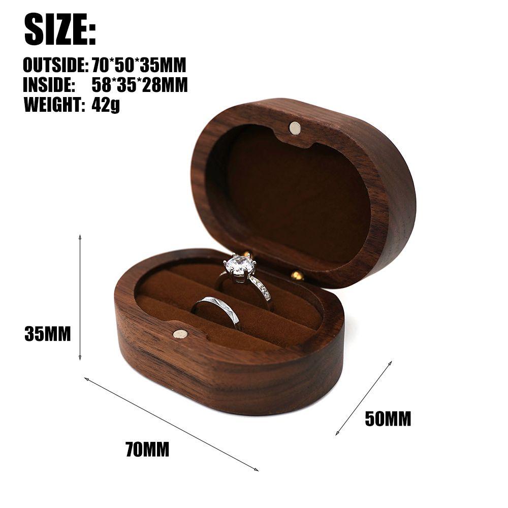 AUGUSTINA Hộp Đựng Trang Sức Hình Oval Sáng Tạo Ốp