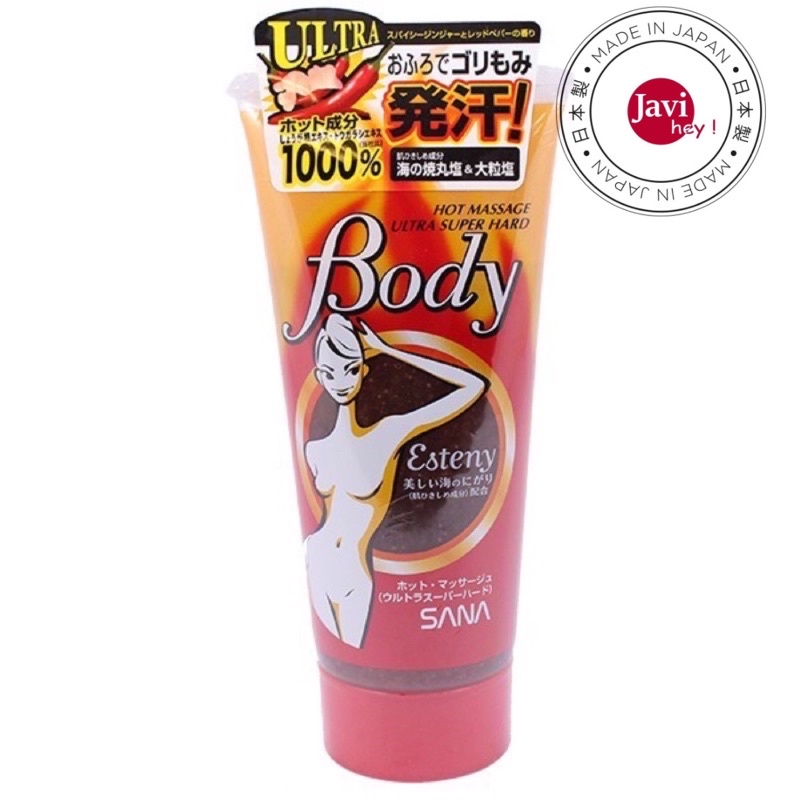 Kem tan mỡ bụng Esteny Body hot masage Sana gel Nhật
