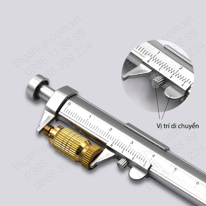 Thước kẹp kiêm bút bi