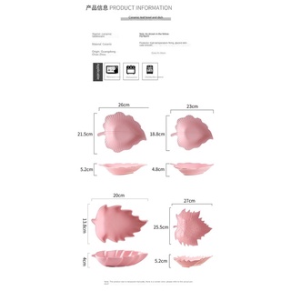 Đĩa Sứ Hình Chiếc Lá Phong Cách Bắc Âu Độc Đáo