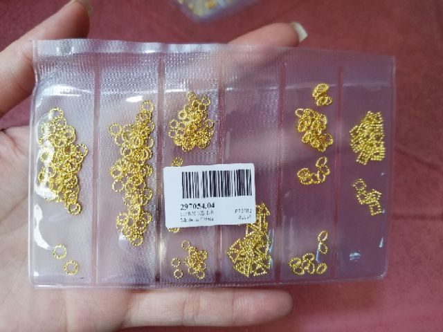 Sticker dán móng tay thiết kế mạ