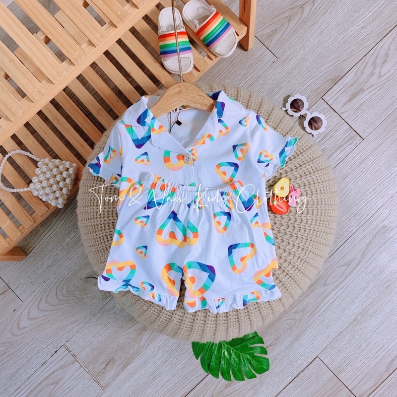 (KHAI TRƯƠNG BÁN GIÁ XƯỞNG + ẢNH THẬT) Bộ pijama đồ bộ bé gái siêu dễ thương size từ 09kg