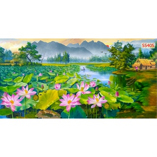 Tranh Dán Tường 3D, Phòng khách- Đã tích hợp sẵn keo- Việt Nam Quê Hương Tôi
