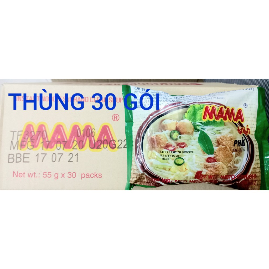 phở mama ăn liền thái lan gói 55 gr - phở nước-