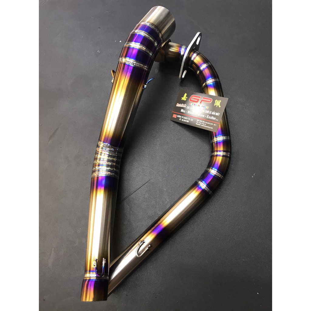 Cổ pô 2 khúc cổ pô Titan thông dụng các dòng xe Sonic/Winner/satria/raider/ex135/ex150/ex2010/Winner X