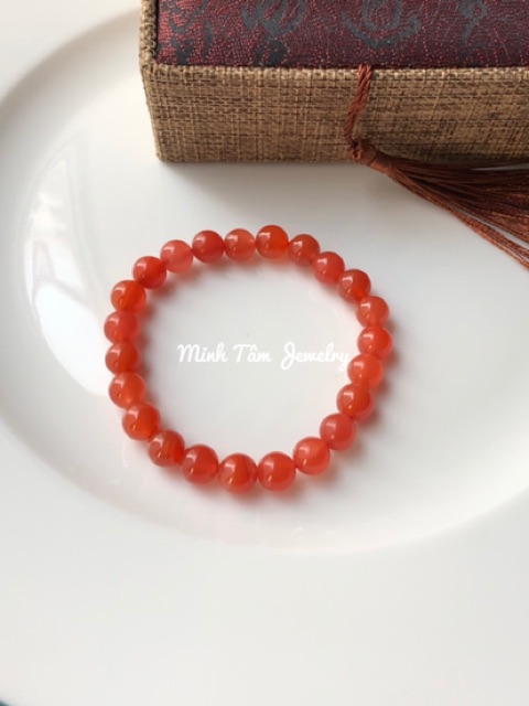 Vòng tay mã não Vip cỏ bốn lá bạc-Minh Tâm Jewelry