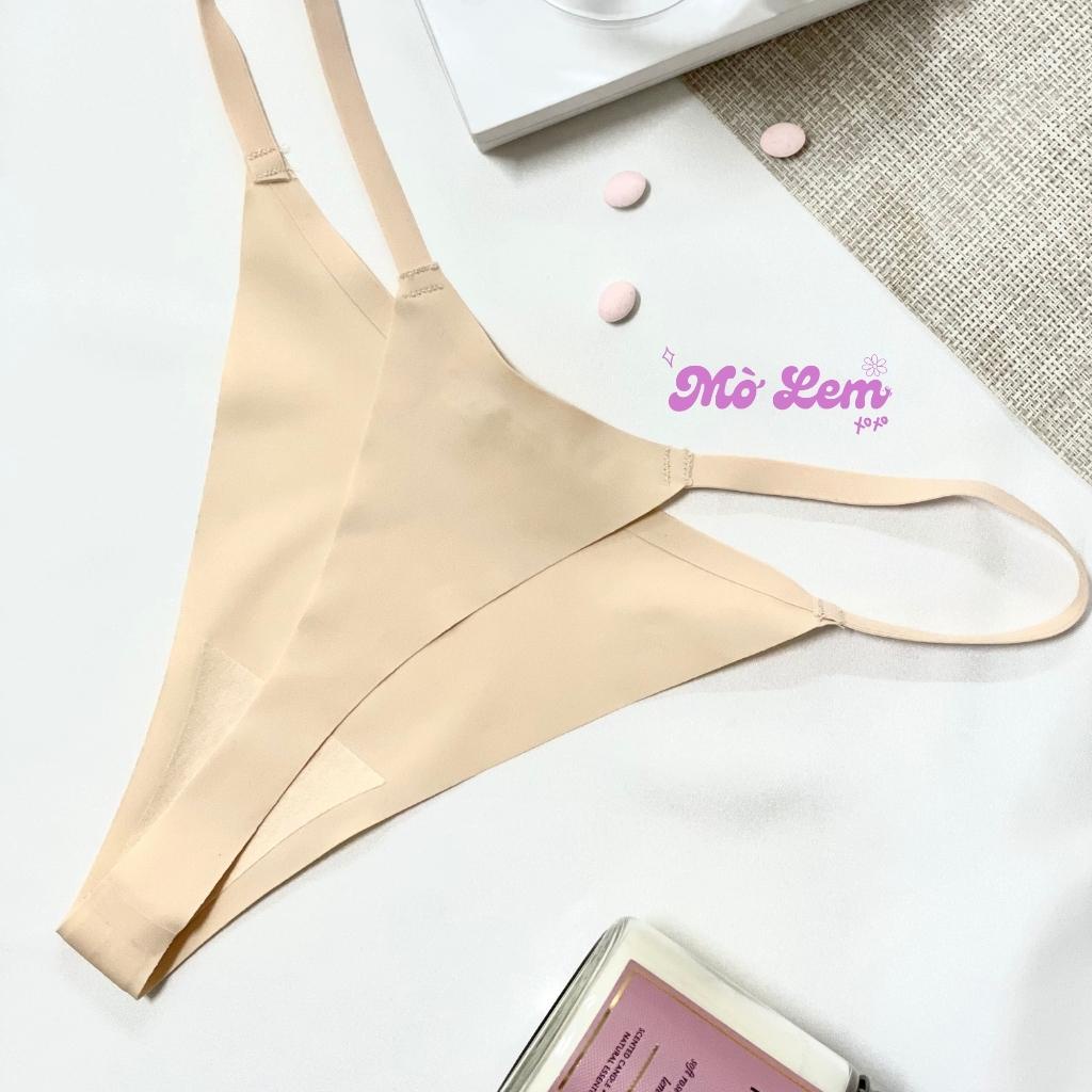 Quần Lót Lọt Khe Dây Cao Cấp Thun Lạnh Cotton Trơn Đúc Su Không Viền  Siêu Mềm Siêu Thoải Mái | Molem.bodycare LKD