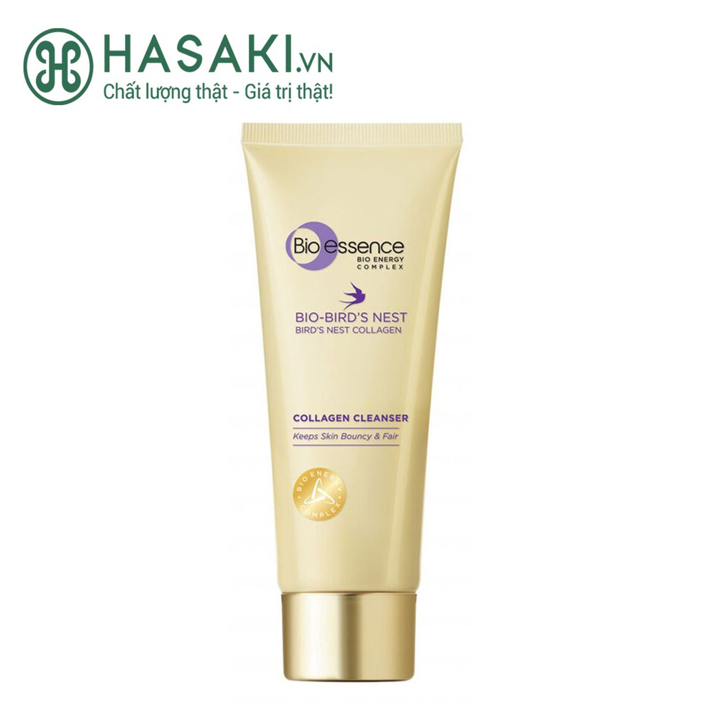 Sữa Rửa Mặt Bio-essence Dưỡng Da Săn Mịn Rạng Ngời Bio-Bird’s Nest Collagen Cleanser 100g