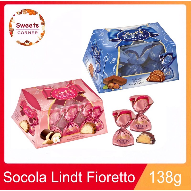 Socola lindt bọc hạt dẻ 138g (2 loại)