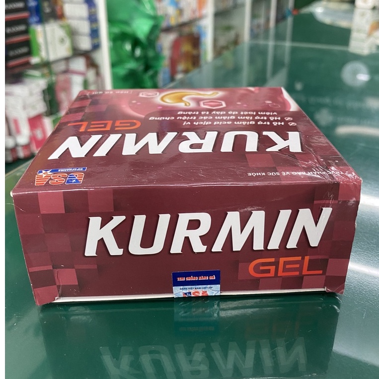 Kurmin Gel -Hỗ trợ giảm acid dịch vị, bảo vệ niêm mạc dạ dày, giảm các triệu chứng viêm loét dạ dày tá tràng
