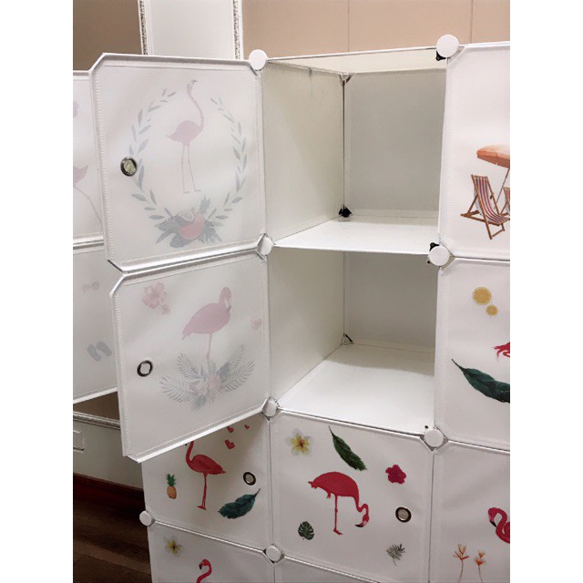 FREESHIP 99K TOÀN QUỐC_XẢ HÀNG MỚI VỀ- TỦ NHỰA GHÉP 6 Ô. Tặng kèm 1 treo đồ.