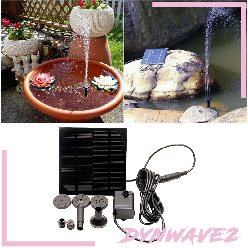 [DYNWAVE2]Solar Fountain with Panel Water Pump Solar Panel Kit Upgrade Solar Pump Kit