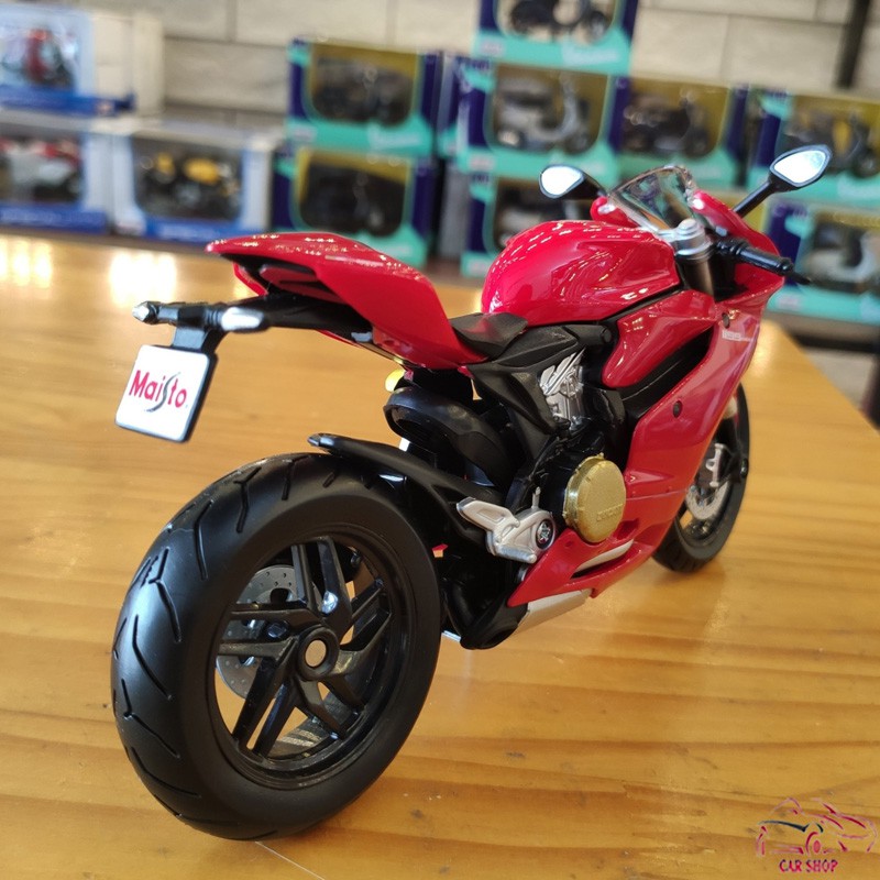 Xe mô hình siêu xe Ducati 1199 Panigale tỉ lệ 1:12 hãng Maisto