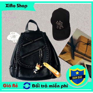 Balo da nữ màu đen ,balo da học sinh giá rẻ cá tính