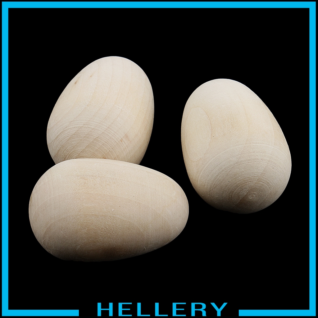Set 20 Quả Trứng Gỗ Tự Nhiên Dùng Trang Trí Phục Sinh