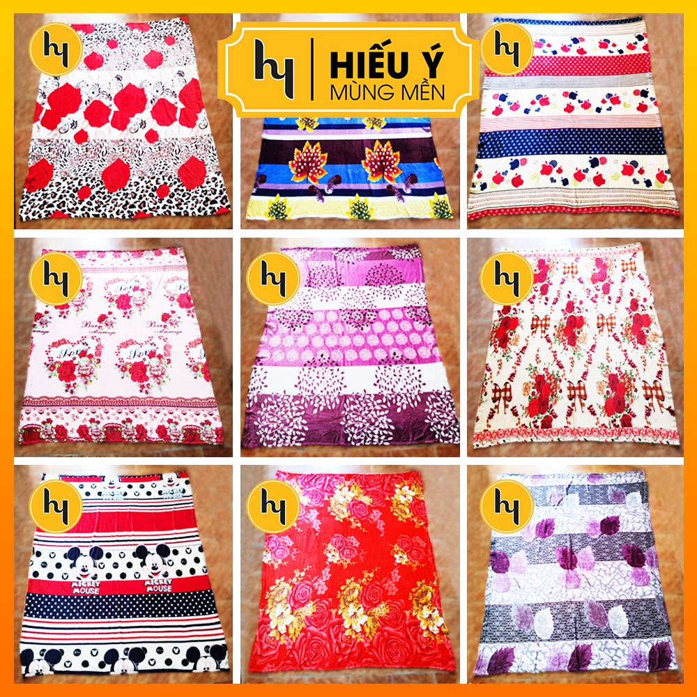 Mền tuyết nhung 1m8x2m Hiếu Ý siêu mịn, chăn nhung, chăn tuyết - ẢNH THẬT