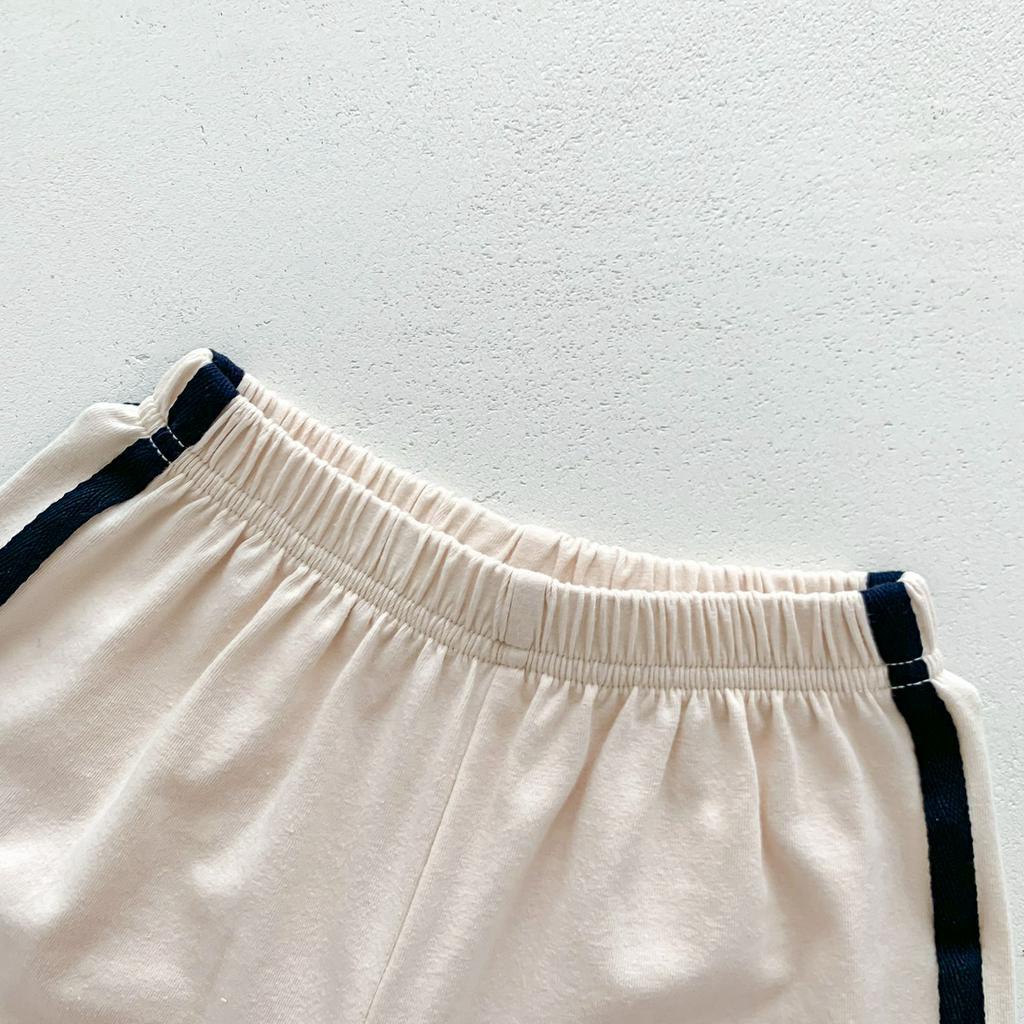 Set Áo Thun Tay Ngắn In Hình Thỏ &amp; Quần Short Cho Bé Trai &amp; Gái