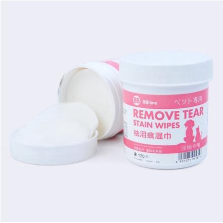 Khăn Lau Mắt Chó Mèo, Sạch Vết Ố Cho Mèo Hộp - 120 Miếng, Bông Lau Nước Mắt