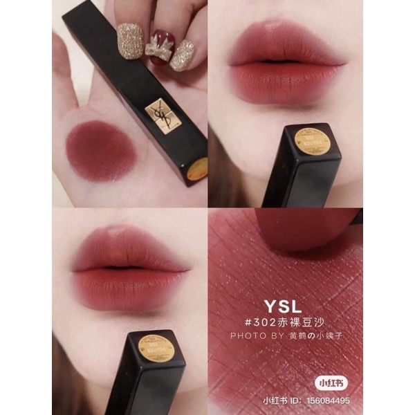 Son YSL SLIM VELVET RADICAL vỏ đen màu 301, 302