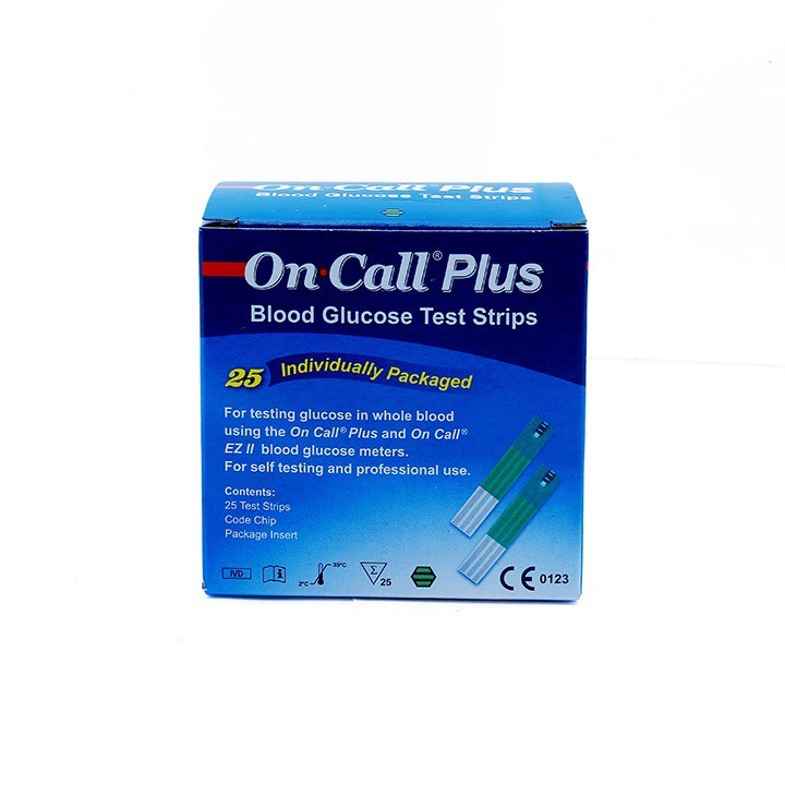 Que thử đường huyết ACON On Call Plus hộp 25 test rời + Bút chích máu On Call