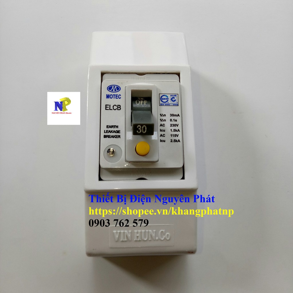 Cầu Dao Chống Giật Cóc 20A/30A