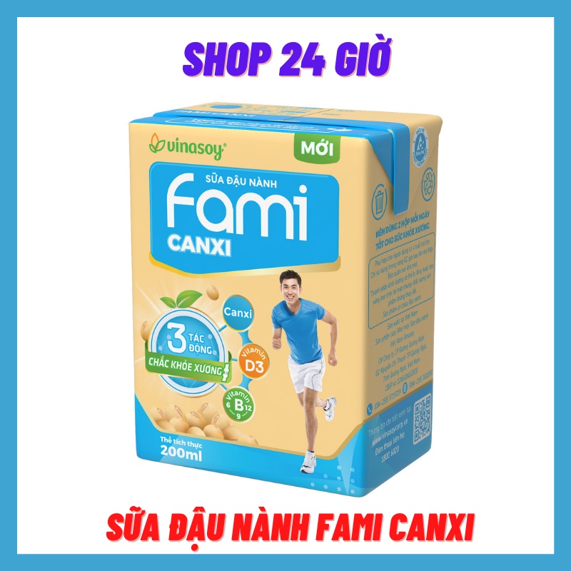 Sữa Đậu Nành Fami CANXI - Shop 24 Giờ