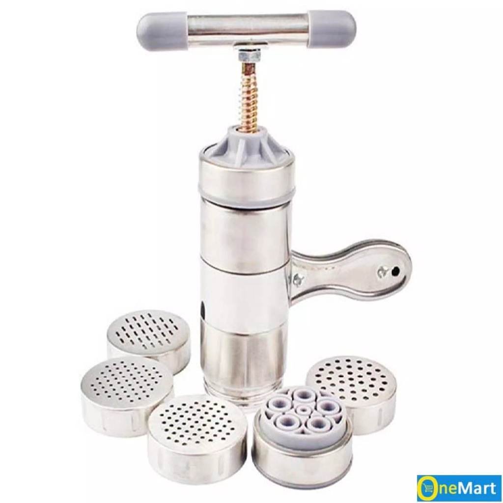 Khuôn Làm Bún 5 Đầu (có thể làm được mì ống) Chất Liệu Inox - Làm Bún Tại Nhà, An Toàn, Sạch Sẽ