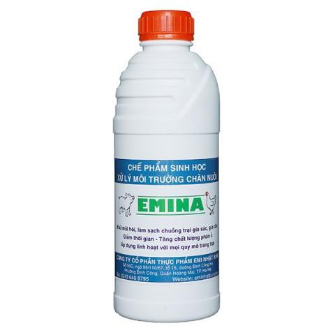 [OOOSHOP] - Chế phẩm sinh học EMINA xử lý môi trường chăn nuôi chai 1 lít