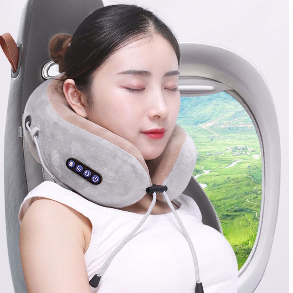 Gối massage cổ vai gáy hồng ngoại, máy toàn thân đa năng cao cấp MAZ5, máy massage trị liệu - BH 12 tháng