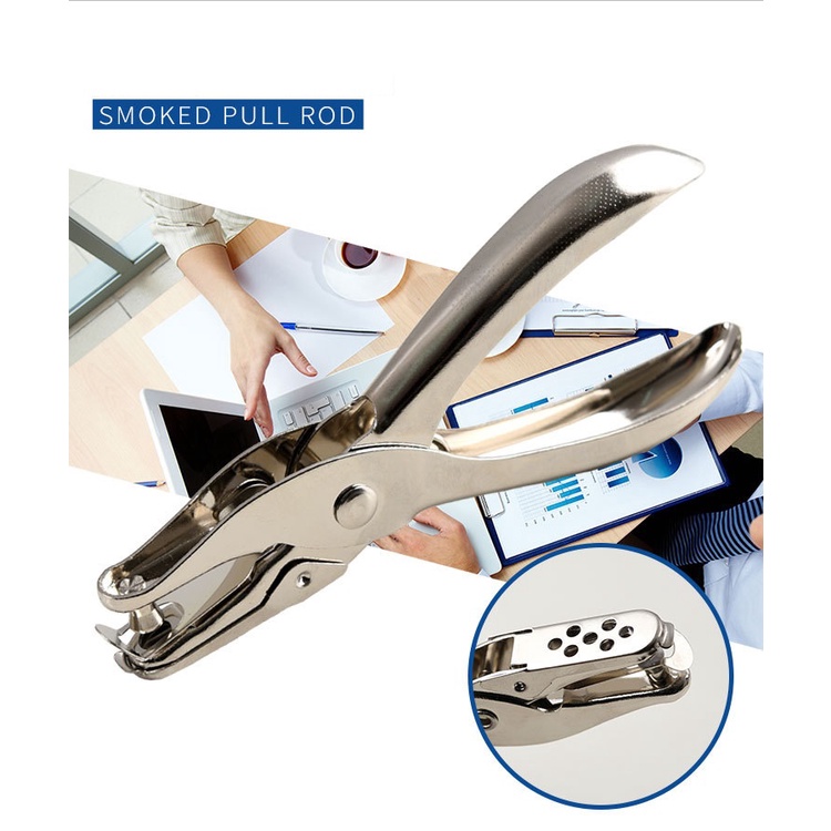 Kìm bấm lỗ giấy Kìm Bấm Lỗ Cầm Tay Đường Kính 6mm Đóng Được 1-8 Trang Giấy